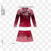 袖子衬衫连衣裙粉红色m产品-啦啦队制服-空若网 袖子衬衫连衣裙粉红色m产品-啦啦队制服-空若网