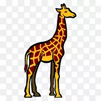 非洲动物宝宝丛林动物夹艺术长颈鹿-空若网 非洲动物宝宝丛林动物夹艺术长颈鹿-空若网