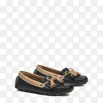 滑动鞋摩卡辛绒面革女用皮革步行鞋-空若网 滑动鞋摩卡辛绒面革女用皮革步行鞋-空若网