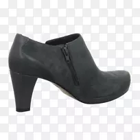 绒面高跟鞋靴步行靴-空若网 绒面高跟鞋靴步行靴-空若网