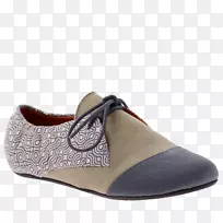 滑鞋芭蕾平面产品设计步行-棕色牛津女鞋-空若网 滑鞋芭蕾平面产品设计步行-棕色牛津女鞋-空若网