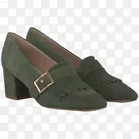 女用绒面滑动鞋步行脚踝靴高跟鞋-空若网 女用绒面滑动鞋步行脚踝靴高跟鞋-空若网