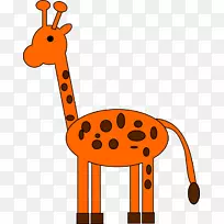 长颈鹿动物剪贴画长颈鹿-空若网 长颈鹿动物剪贴画长颈鹿-空若网