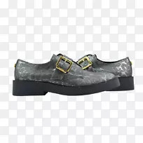 滑鞋交叉训练产品步行机黑色牛津女鞋-空若网 滑鞋交叉训练产品步行机黑色牛津女鞋-空若网