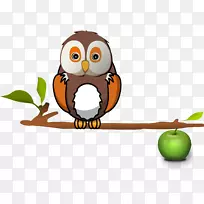 树枝猫头鹰树夹艺术猫头鹰-空若网 树枝猫头鹰树夹艺术猫头鹰-空若网