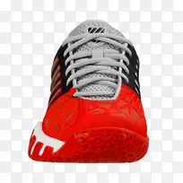 女用运动鞋运动服k-瑞士轻制红色网球鞋-空若网 女用运动鞋运动服k-瑞士轻制红色网球鞋-空若网