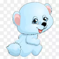 熊动画剪辑艺术-北极熊-空若网 熊动画剪辑艺术-北极熊-空若网