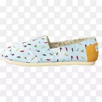 行走鞋.妇女用亮蓝色平鞋-空若网 行走鞋.妇女用亮蓝色平鞋-空若网