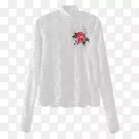 白色毛衣上的肩带连衣裙-空若网 白色毛衣上的肩带连衣裙-空若网