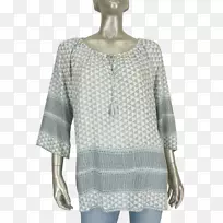 白法兰绒领蓝衬衫袖裙-空若网 白法兰绒领蓝衬衫袖裙-空若网