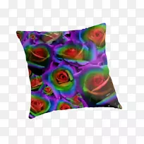 投掷枕头垫长方形紫色枕头-空若网 投掷枕头垫长方形紫色枕头-空若网