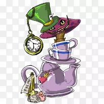 艺术纹身插图设计-扭曲的爱丽丝在仙境的王冠-空若网 艺术纹身插图设计-扭曲的爱丽丝在仙境的王冠-空若网