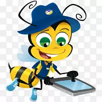 剪贴画插图卡通昆虫技术-正面张贴它注意到的想法-空若网 剪贴画插图卡通昆虫技术-正面张贴它注意到的想法-空若网