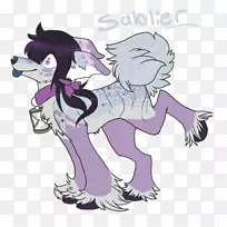 马科插画卡通狗-马-空若网 马科插画卡通狗-马-空若网