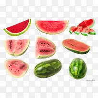 瓜剪贴画-西瓜-空若网 瓜剪贴画-西瓜-空若网