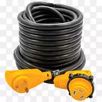 交流适配器电缆Camco c1w55542 50f/50m std pwr抓地线25 30安培功率握把延长线-空若网 交流适配器电缆Camco c1w55542 50f/50m std pwr抓地线25 30安培功率握把延长线-空若网