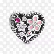 珠宝宝石魅力手镯银桃花项链-空若网 珠宝宝石魅力手镯银桃花项链-空若网