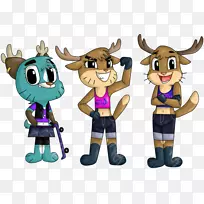 �������󶯻�DeviantArt-gumball x darwin����-������