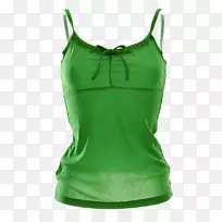 镀金活动坦克m肩无袖衬衫-绿色极光-空若网 镀金活动坦克m肩无袖衬衫-绿色极光-空若网
