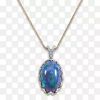 耳环项链珠宝宝石蓝色蛋白石耳环-空若网 耳环项链珠宝宝石蓝色蛋白石耳环-空若网