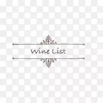 美酒单白葡萄酒餐厅-酒单图-空若网 美酒单白葡萄酒餐厅-酒单图-空若网