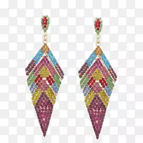 耳环形状的四边形宝石洋红.时尚的珠宝钱包-空若网 耳环形状的四边形宝石洋红.时尚的珠宝钱包-空若网