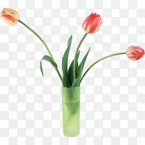 郁金香花束花瓶-空若网 郁金香花束花瓶-空若网