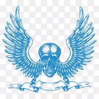 剪贴画翅膀插图图像图形设计飞行头骨沙漏-空若网 剪贴画翅膀插图图像图形设计飞行头骨沙漏-空若网