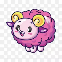 剪贴画图像插画针羊豚鼠-空若网 剪贴画图像插画针羊豚鼠-空若网