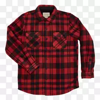 t恤袖法兰绒衬里格子上衣-空若网 t恤袖法兰绒衬里格子上衣-空若网