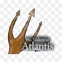 手指标志字体产品设计-亚特兰蒂斯三叉戟-空若网 手指标志字体产品设计-亚特兰蒂斯三叉戟-空若网