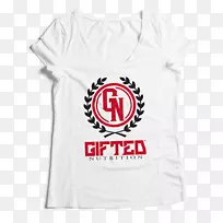 t恤标志乳清蛋白运动员-女士白衬衫-空若网 t恤标志乳清蛋白运动员-女士白衬衫-空若网