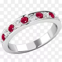 红宝石永恒戒指宝石钻石-所有女孩的金环-空若网 红宝石永恒戒指宝石钻石-所有女孩的金环-空若网