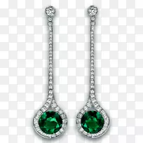 翡翠耳环钻石宝石首饰天然祖母绿耳环-空若网 翡翠耳环钻石宝石首饰天然祖母绿耳环-空若网
