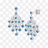 耳环体珠宝宝石银质海蓝宝耳环-空若网 耳环体珠宝宝石银质海蓝宝耳环-空若网