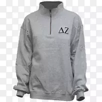 帽衫衬衫灰色半拉链-空若网 帽衫衬衫灰色半拉链-空若网