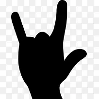 拇指剪贴画手指形象摇滚乐手指-空若网 拇指剪贴画手指形象摇滚乐手指-空若网