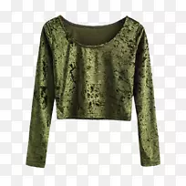 t恤袖领裁剪女军绿色背包-空若网 t恤袖领裁剪女军绿色背包-空若网