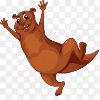 剪贴画海狸熊动物-动物抓腿-空若网 剪贴画海狸熊动物-动物抓腿-空若网