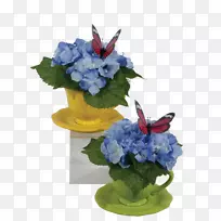 花卉设计花盆人工切花.丝质绣球花-空若网 花卉设计花盆人工切花.丝质绣球花-空若网