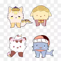 剪贴画插画人类卡通-鲨鱼周食物-空若网 剪贴画插画人类卡通-鲨鱼周食物-空若网