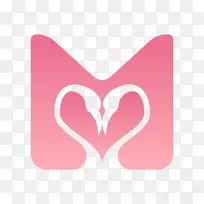 爱字体心粉红色m匹配约会应用程序-空若网 爱字体心粉红色m匹配约会应用程序-空若网