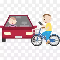 汽车插画车辆分心驾驶智能汽车撞车-空若网 汽车插画车辆分心驾驶智能汽车撞车-空若网