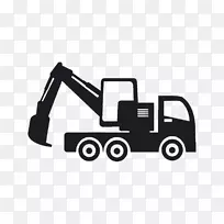 图形剪辑艺术插图PSD-挖掘机-空若网 图形剪辑艺术插图PSD-挖掘机-空若网