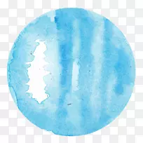 天王星水瓶座水彩画占星学行星-尤劳苏-空若网 天王星水瓶座水彩画占星学行星-尤劳苏-空若网