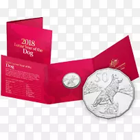 澳大利亚皇家薄荷狗月系列硬币-狗-空若网 澳大利亚皇家薄荷狗月系列硬币-狗-空若网