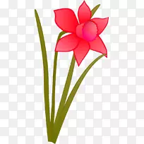 水仙花剪贴画-卡通水仙花-空若网 水仙花剪贴画-卡通水仙花-空若网