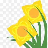 水仙花剪贴画插图图像绘图水仙花边框-空若网 水仙花剪贴画插图图像绘图水仙花边框-空若网