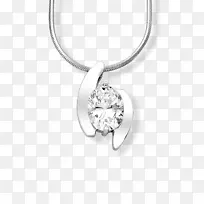 吊坠项链银首饰白金项链-空若网 吊坠项链银首饰白金项链-空若网