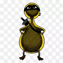 鸭夹艺术插图昆虫卡通-鸭子-空若网 鸭夹艺术插图昆虫卡通-鸭子-空若网
